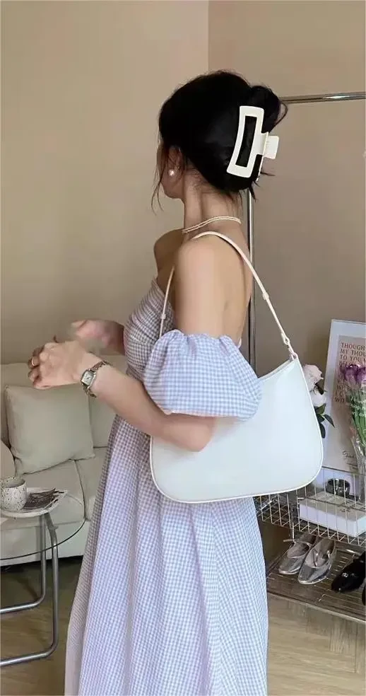 Genuine Leather Underarm Women's Bag High-grade Simple