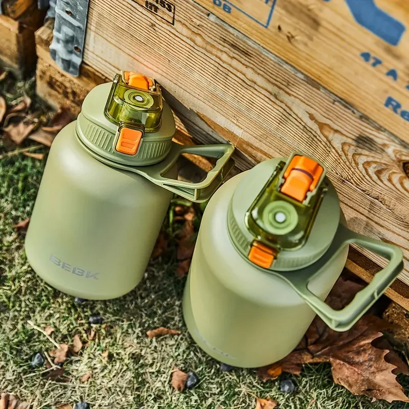 Heavy Duty Vacuum Flask - Insulated Water Bottles (50.72oz/84.54oz) for Hot and Cold Beverages