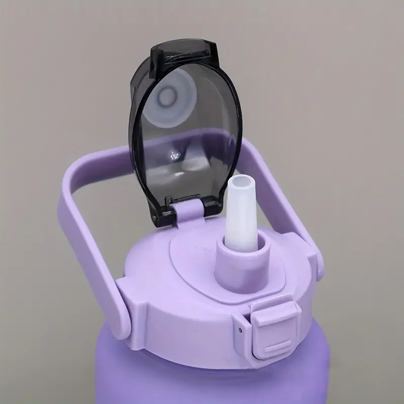 Motivational Water Bottles Set - 64oz/21oz/8oz Leak Proof, BPA Free with Time Marker