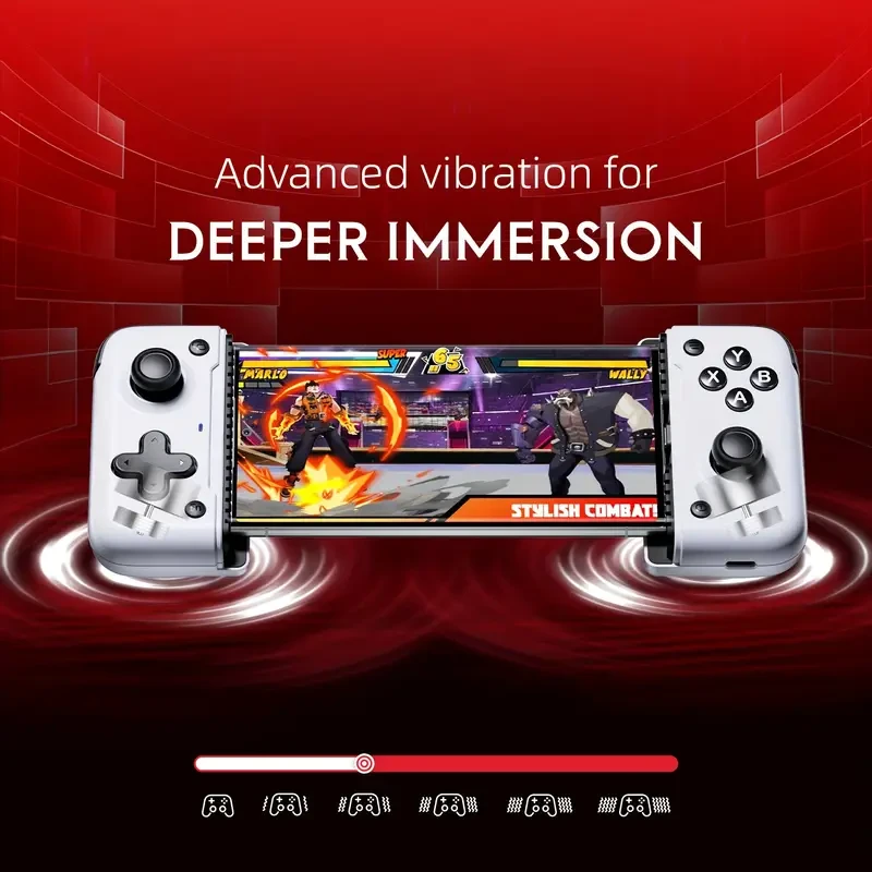 1pc EasySMX M05 Wireless Game Controller, Dual-Mode Joystick, 500Hz Adjustable Response, Compatible with Android & iOS, Turbo, Macro