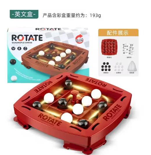 4 In A Row Game Educational Orbit Logic Board Game 2 Player Fast Strategy Track For Fun Family Party Parent-child Toys Gifts