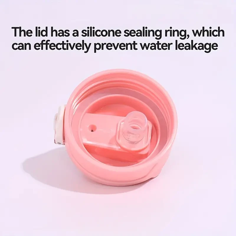 Gradient Color Motivational Water Bottle - Time Marker, Leakproof Design with Fun Stickers