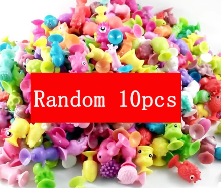 10/20/50pcs/lot Mini Sucker Dolls Marine Land Strange Animal Cupule Suckers kids Action Toy Capsule Model Suction Cup Puppets