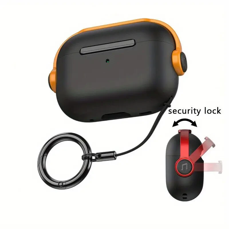 For AirPods Pro 2 3rd Generation Earphone Cover Lock Wireless Shockproof Case