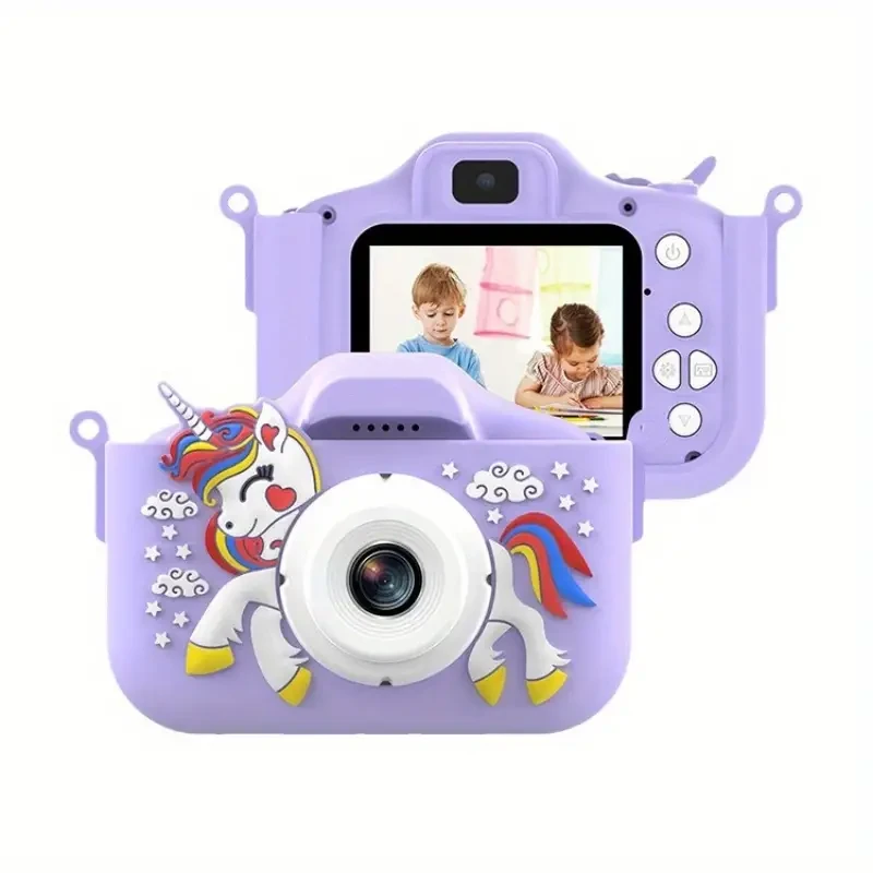 New children's cute fun digital camera can be photographed video mini children's camera Christmas gifts small SLR camera before and after the high-definition double shot cartoon Halloween gifts
