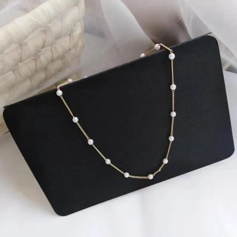 Korean Style Pearl Choker Necklace