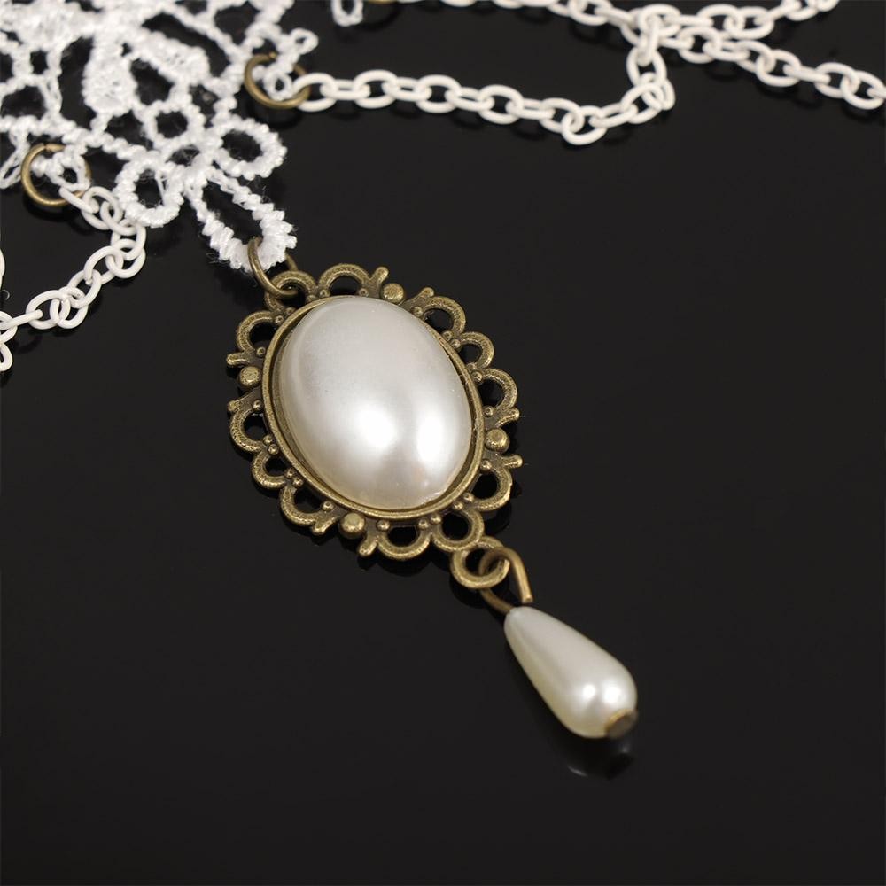 Vintage Tassel Wedding Imitation Pearl Choker