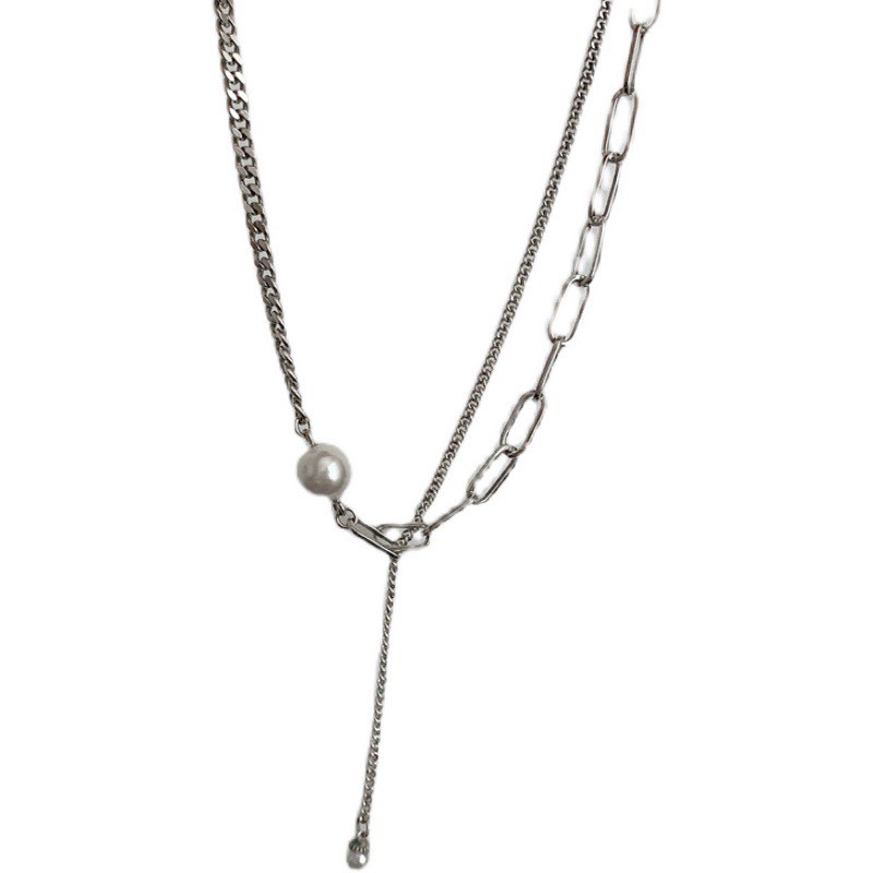FOXANRY Double-Layered Pearl Necklace