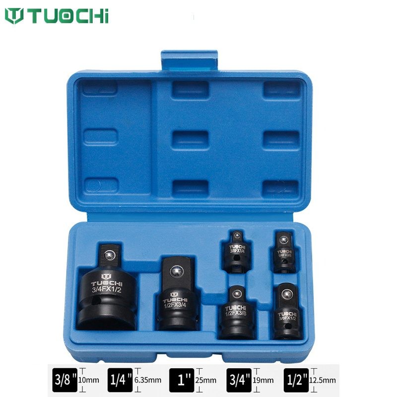 6 Piece Impact Socket Adapter and Reducer Set