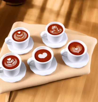 10pcs/set 1/12 Scale Miniature Dollhouse Coffee Cup Drinks Kitchen Food for Blyth BJD Doll Accessories Girl Toy