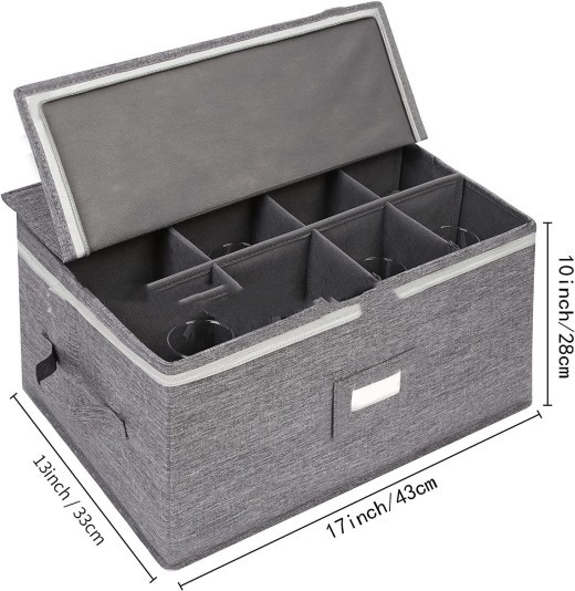 Stemware Storage Box Foldable Glassware