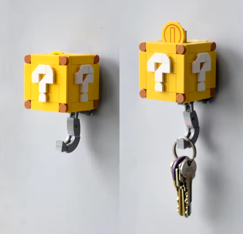 Coin Building Blocks Keychain Set Pendant - DIY Building Block Toys - Unique Gifts Christmas Gifts