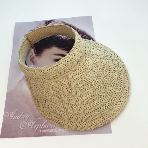 Lace Straw Hat Hollow Headband Hat Sunshade