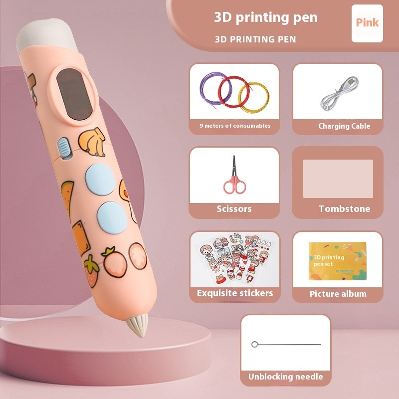 Children's Creative 3D Stereoscopic Drawing Puzzle Graffiti Pen Set