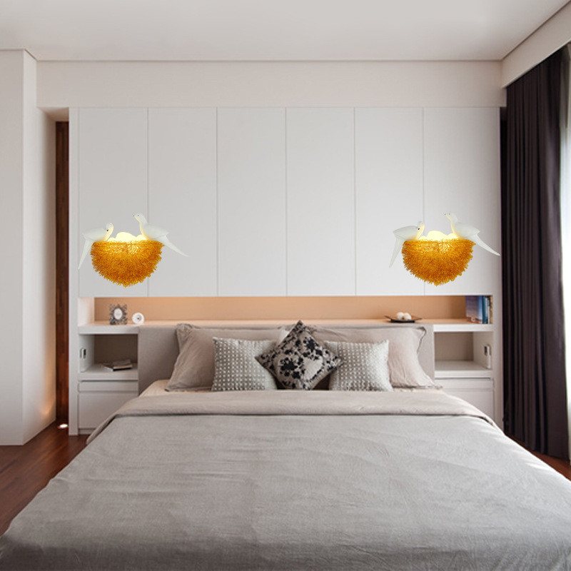 Nordic Bedroom Wall Lamp Bedside Lamp Living Room Background Wall Decoration