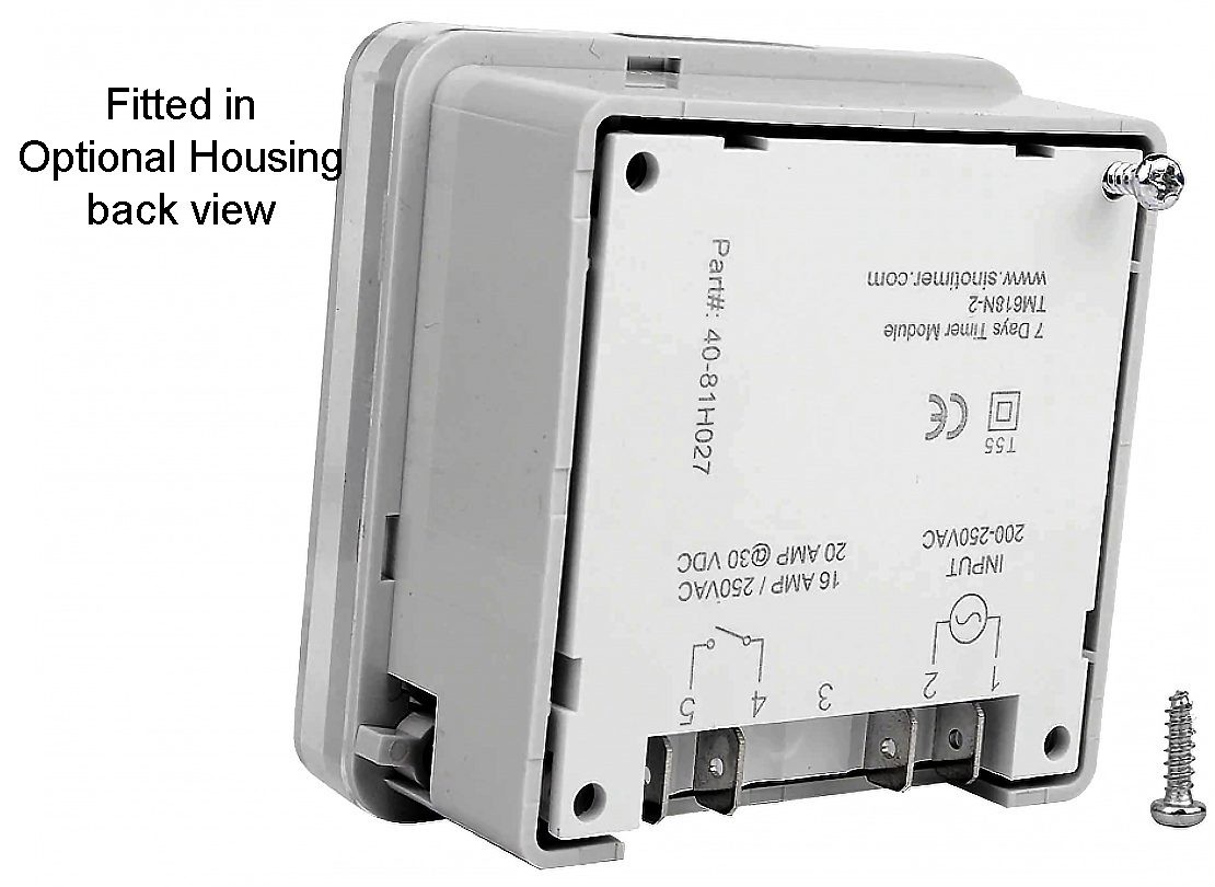 7 day New 20A Model TM618-N2. 230v. Free connectors Easy to Program Sino Timer