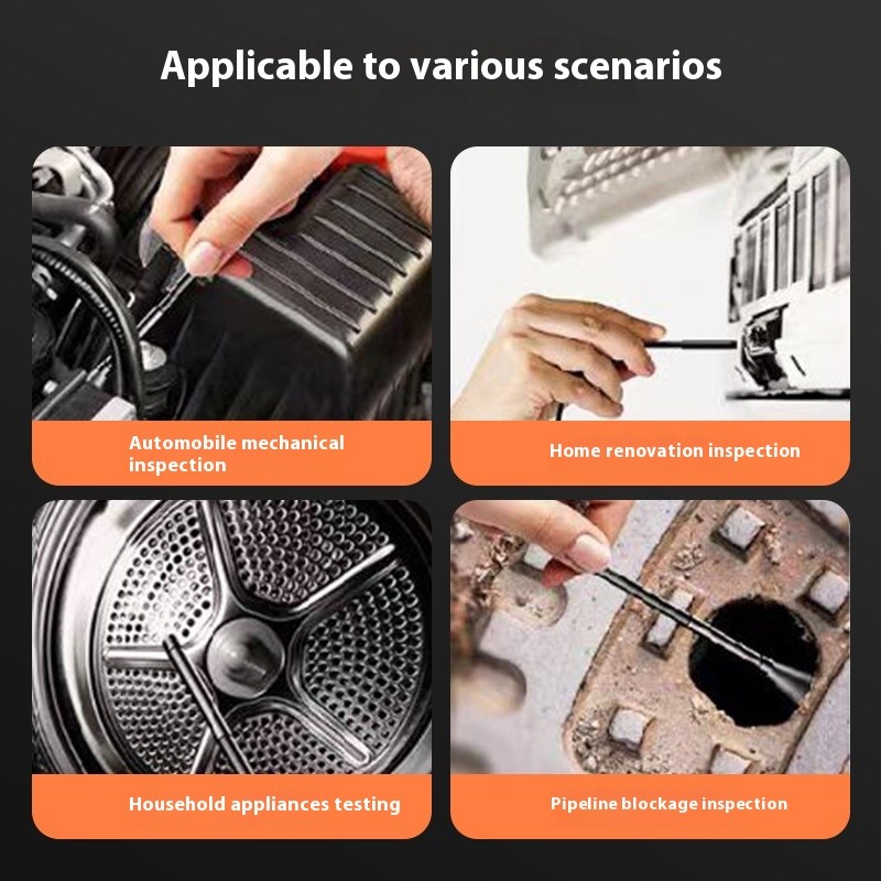 43-inch IPS Screen 1080p High-definition Industrial Endoscope 8m Handheld Camera