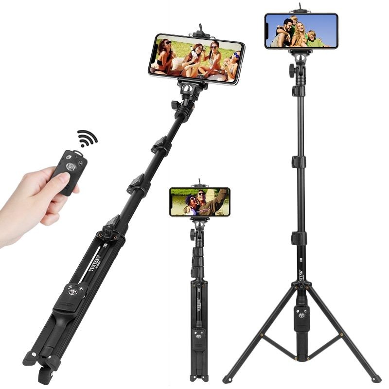 Yunteng VCT-1388 Professional Aluminum Alloy Video Tripod for Phone Camera Canon