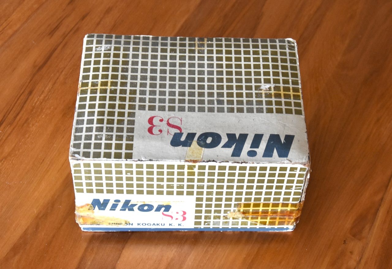 Original Nikon S3 Rangefinder Camera - Box Only from 1950's. Complete.