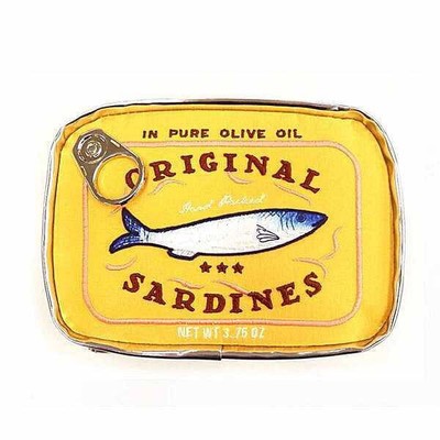 Large Capacity Cute Sardine Can Shape Storage Bag