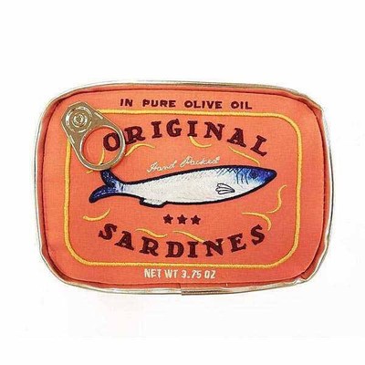 Large Capacity Cute Sardine Can Shape Storage Bag