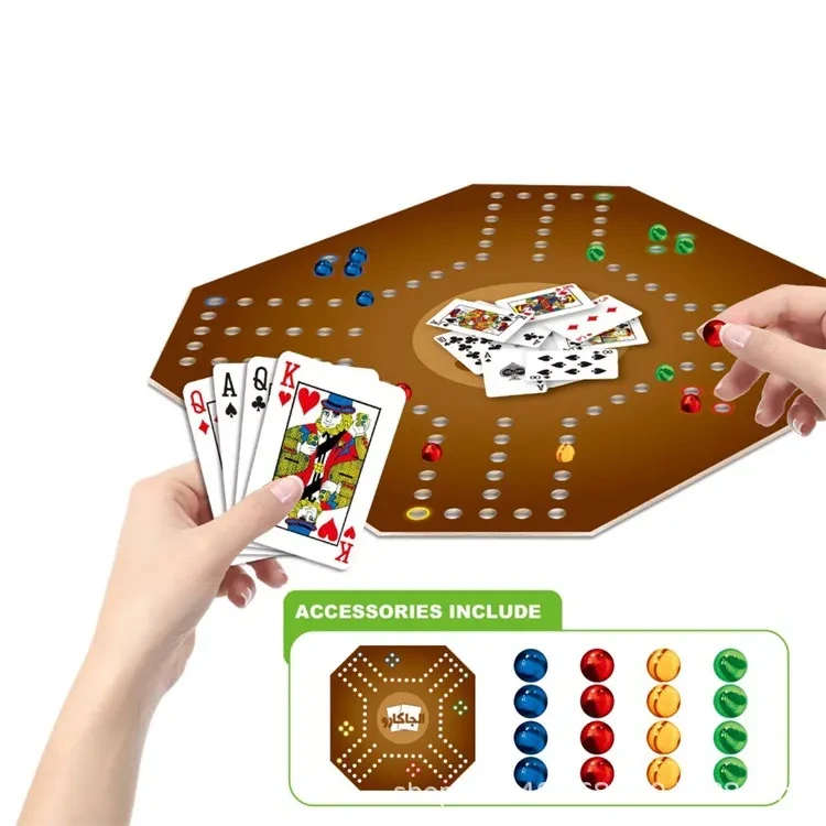 Coated Paper Card Game Arabic Parent-child Marbles Poker Game Toy
