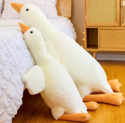 Hot 50/90/130CM Funny Goose Plush Stuffed Soft Duck Sleeping Pillow Sofa Cushion Kids Girlfriend Birthday Gift Toy