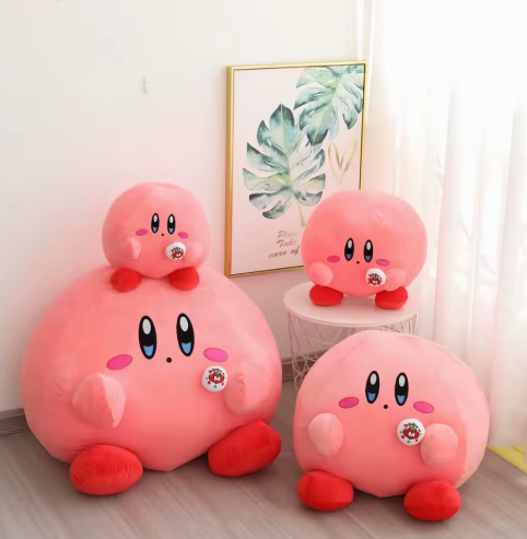 60cm Big Size Kawaii Kirby Cartoon Anime Pillow Doll Peluche Room Decoration Toy Stuffed Animal Gift