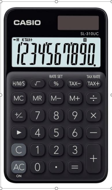 Casio Calculator SL-310 Pocket Size, Free Delivery