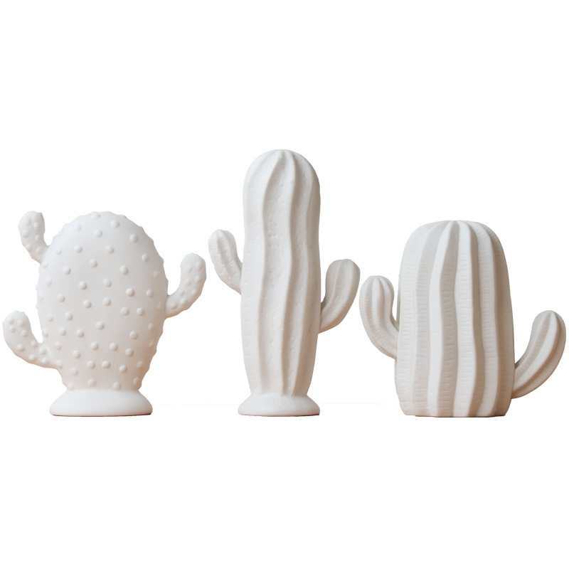 Simple Ceramic Plant Cactus Decoration Home