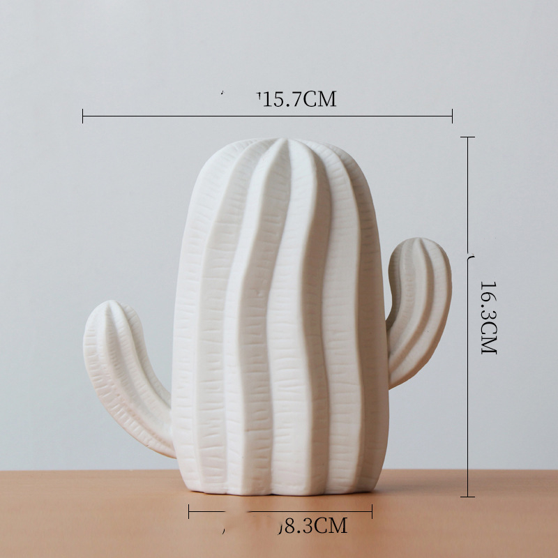 Simple Ceramic Plant Cactus Decoration Home