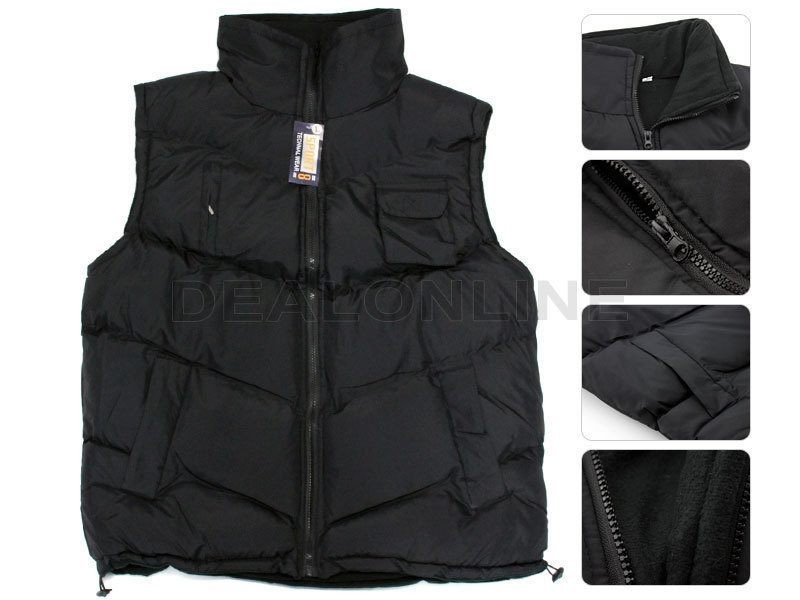 4XL Fleece Lining Vest/Sleeveless Hooded Jacket