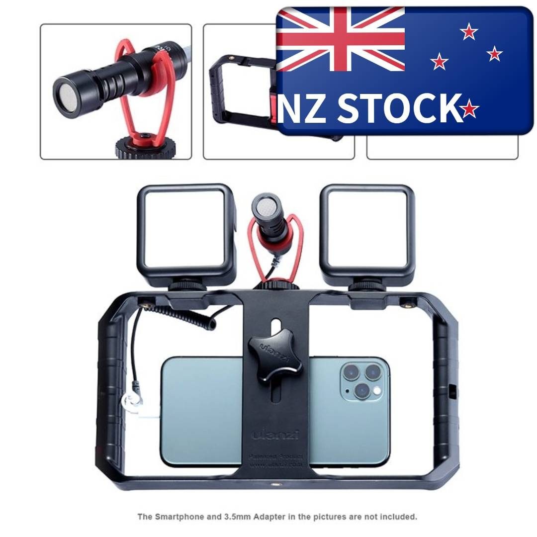 ULANZI U Rig Pro Smartphone Video Rig, Filmmaking Phone Video Stabilizer Grip