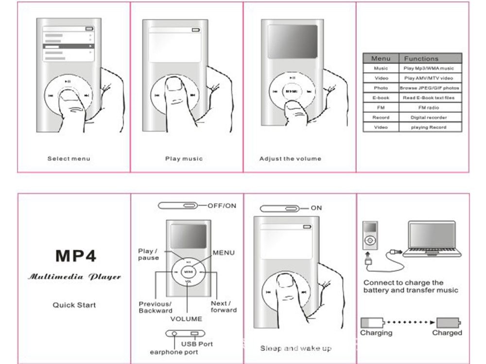PTN NEW MP4 Player 16GB Clearance Clearance