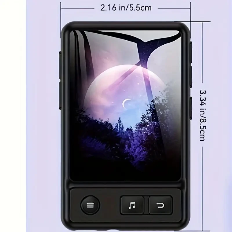 MP3 Player with Wireless 5.3, A76.2X 6.1cm Full Touch Screen 32GB Music Player with Clip and Arm Band, for Sports Running Walking, Supports Up to 128GB