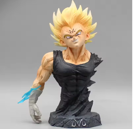 16.5cm Dragon Ball Demonize Vegeta Bust Anime Action Figure Model Statue Collection Desktop Decoration Ornament Toys Boys Gifts