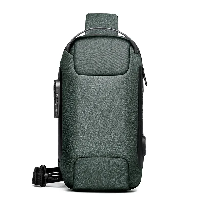 Waterproof USB Bag Men Chest Pack