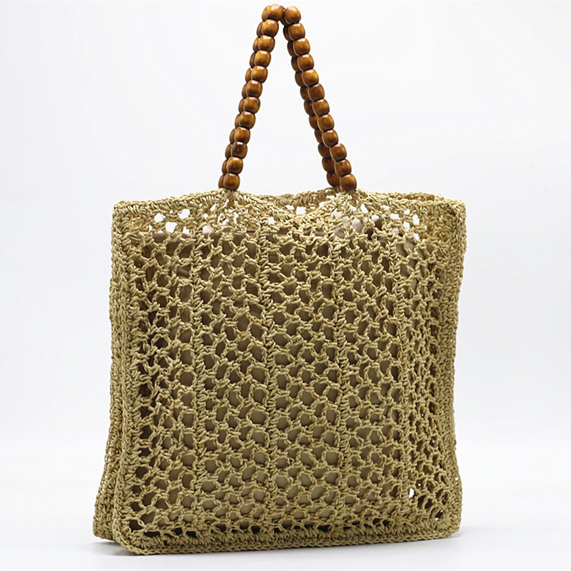 Hollow-out Handbag Beach Woven Bag Summer Fashion Straw Bag