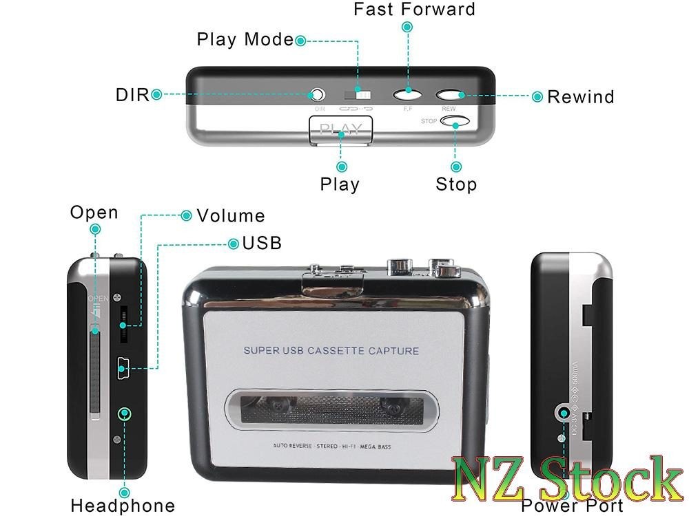 Cassette to MP3 Converter USB Cassette Player Sale - Sale Sale Deal