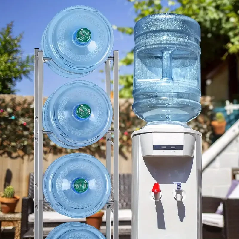5-Tier 5 Gallon Water Bottle Storage Rack - Detachable Heavy Duty Water Jug Shelf