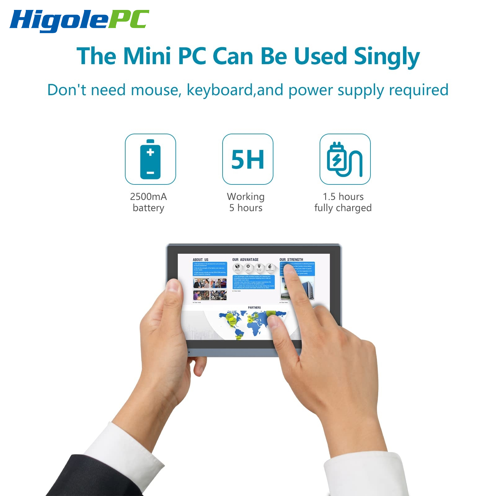 Higole Gole 1 Pro  5.5'' Fanless Intel J4125 Mini PC with Windows 11