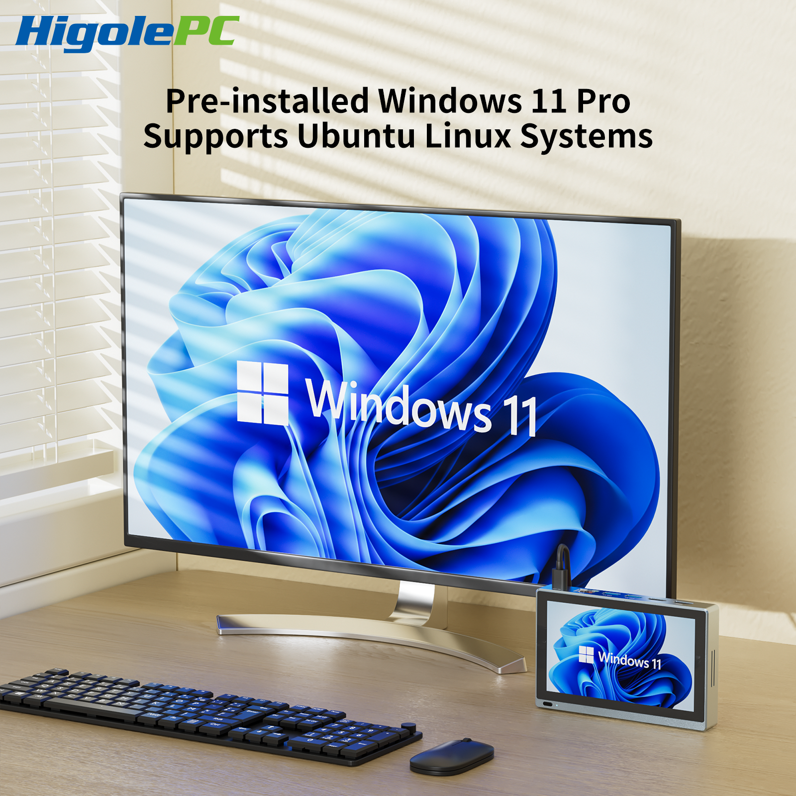 Higole Gole 1 Pro  5.5'' Fanless Intel J4125 Mini PC with Windows 11