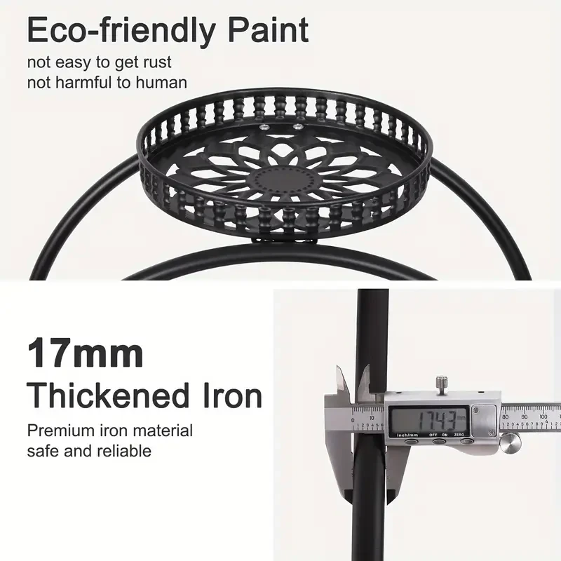 6 Pot Metal Plant Stand Multi-Layer Plant Holder