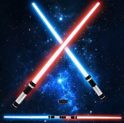 1pc Lightsaber Light-Up 7 Color Changing Cosplay Induction Color Changing Laser Sword Hair Lightsaber Suit Seven Color Switching