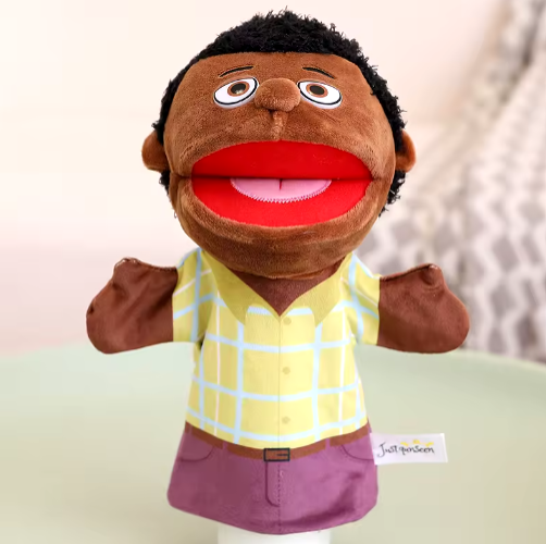 28-33cm Kids Plush Finger & Hand Puppet Popular Activity Boy Girl Role Play Bedtime Story Props Family Role Playing Toys Doll