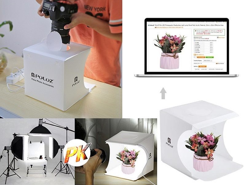 30cm PVC Foldable Photography STUDIO LED Light Tent, Medium