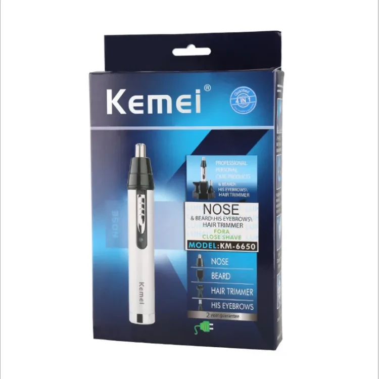 4 in1 Electric Nose Ear Trimmer Nasal Hair Cut Clipper Unisex Hair Removal