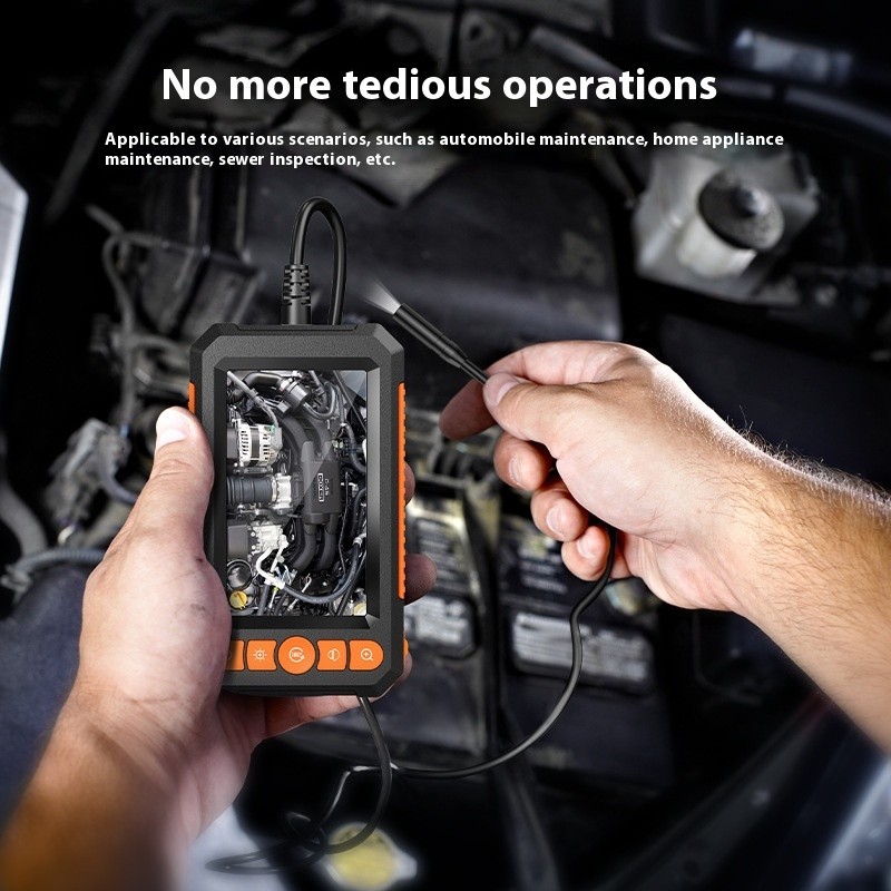 HD Portable Endoscope With Screen Automotive Testing Instrument