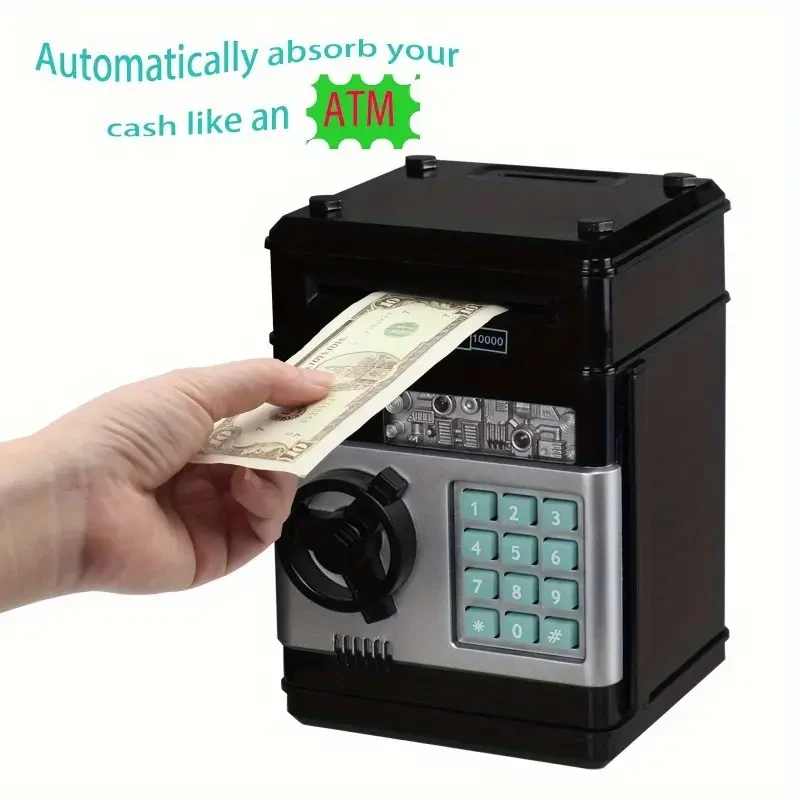 Electronic Coin Saving Bank with Cash and Electronic Banking Features