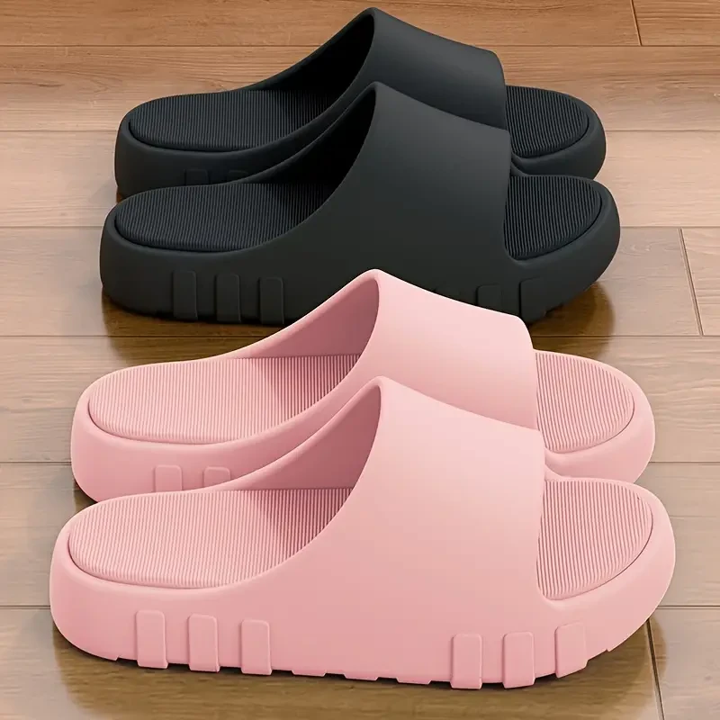 Soft Sole Lightweight Solid Color EVA Pillow Slides